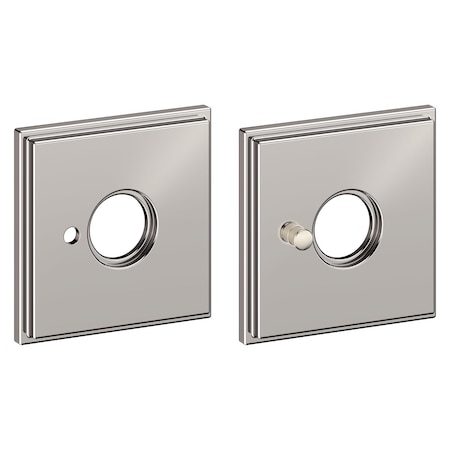 Baldwin Privacy Rosettes Lifetime Bright Nickel R050.055.PV